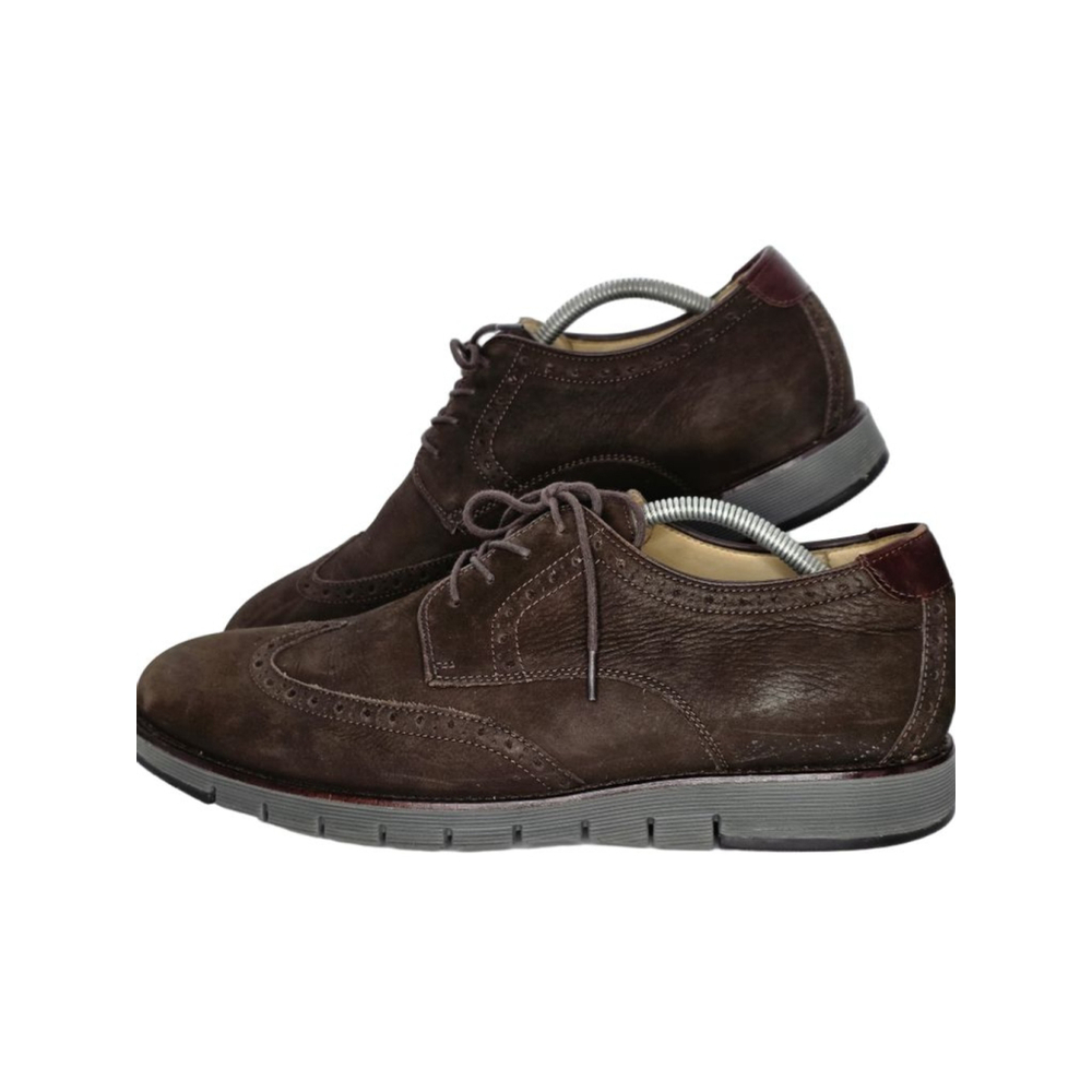 Men's Johnston & Murphy Brown Suede Wingtip Oxfords Size 11M